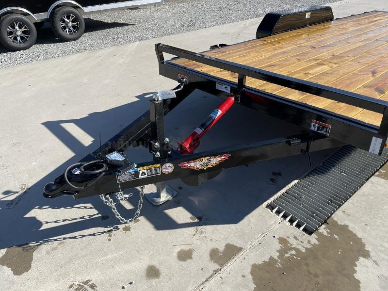 2024 H&H 7x18' Tilt Car Hauler Trailer - Image 13