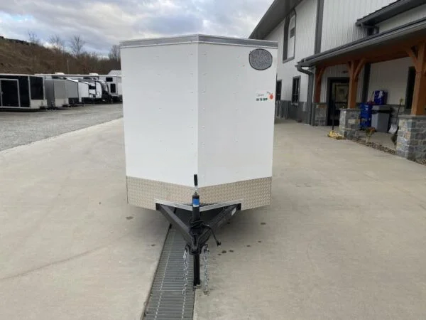 2024 Cargo Mate 5x8' Enclosed Cargo Trailer – Barn Door, V-Nose, and Extra Height - Image 2