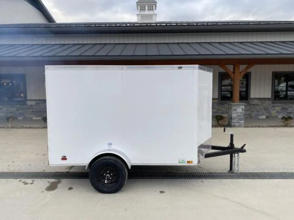 2024 Cargo Mate 5x8' Enclosed Cargo Trailer – Barn Door, V-Nose, and Extra Height - Image 4