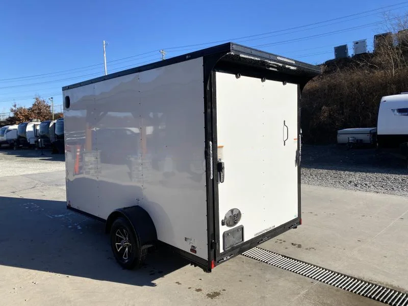2024 Cargo Mate 6.5x10' Enclosed Cargo Trailer – 2990# GVW, White Blackout, UTV Package - Image 5