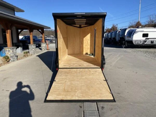 2024 Cargo Mate 6.5x10' Enclosed Cargo Trailer – 2990# GVW, White Blackout, UTV Package - Image 3
