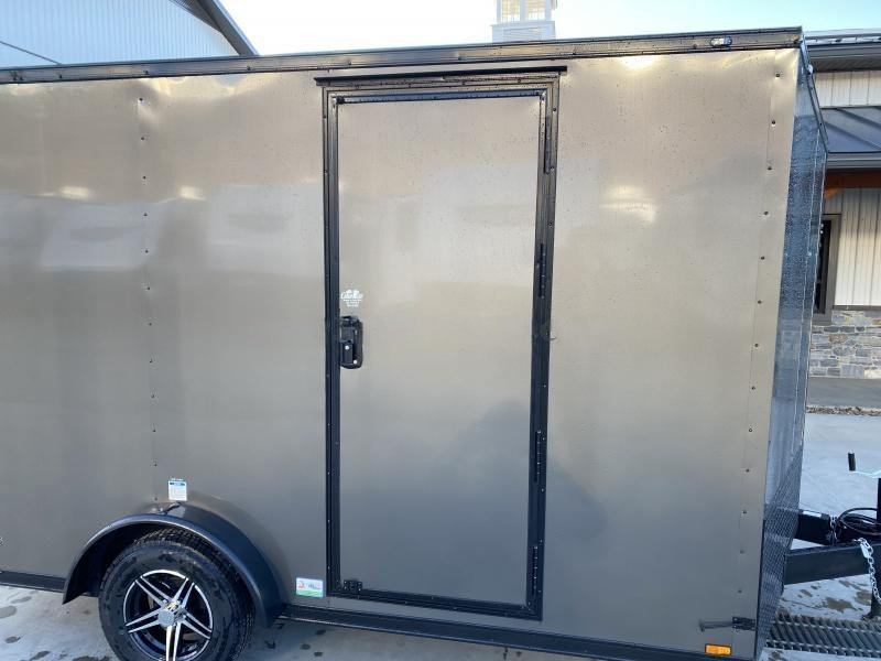 2024 Cargo Mate 7.5x12' Enclosed Cargo Trailer – 2990# GVW, Electric Brakes, Charcoal Blackout - Image 9