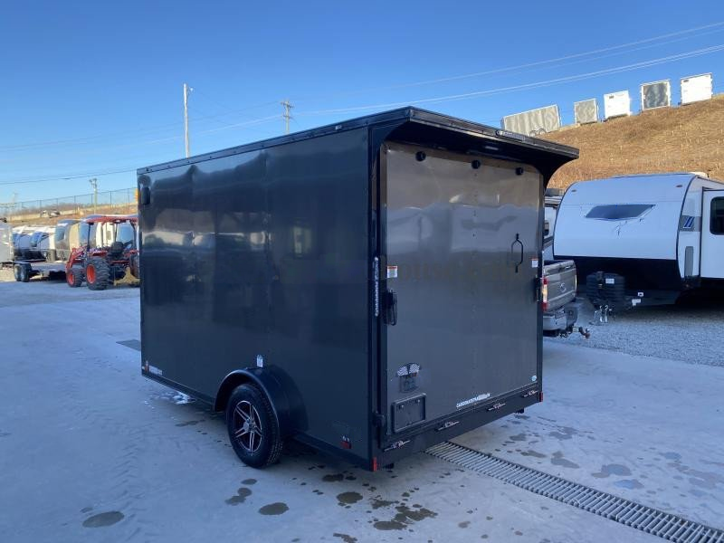 2024 Cargo Mate 7.5x12' Enclosed Cargo Trailer – 2990# GVW, Electric Brakes, Charcoal Blackout - Image 6
