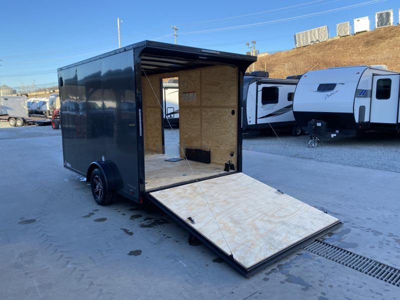 2024 Cargo Mate 7.5x12' Enclosed Cargo Trailer – 2990# GVW, Electric Brakes, Charcoal Blackout - Image 19