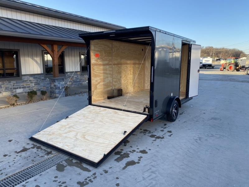 2024 Cargo Mate 7.5x12' Enclosed Cargo Trailer – 2990# GVW, Electric Brakes, Charcoal Blackout - Image 18