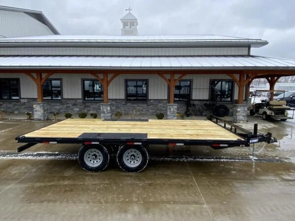 2023 Sure-Trac 102x16 Flatbed Deckover Trailer 9900# GVW * 8' SLIDE IN PUNCH PLATE RAMPS * TUBE SIDE RAIL + CROSSMEMBERS * RUBRAIL/STAKE POCKETS/D-RINGS * SPARE MOUNT * ADJUSTABLE COUPLER * DROP LEG JACK - Image 9