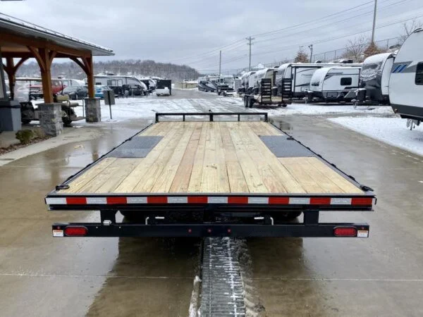2023 Sure-Trac 102x16 Flatbed Deckover Trailer 9900# GVW * 8' SLIDE IN PUNCH PLATE RAMPS * TUBE SIDE RAIL + CROSSMEMBERS * RUBRAIL/STAKE POCKETS/D-RINGS * SPARE MOUNT * ADJUSTABLE COUPLER * DROP LEG JACK - Image 8